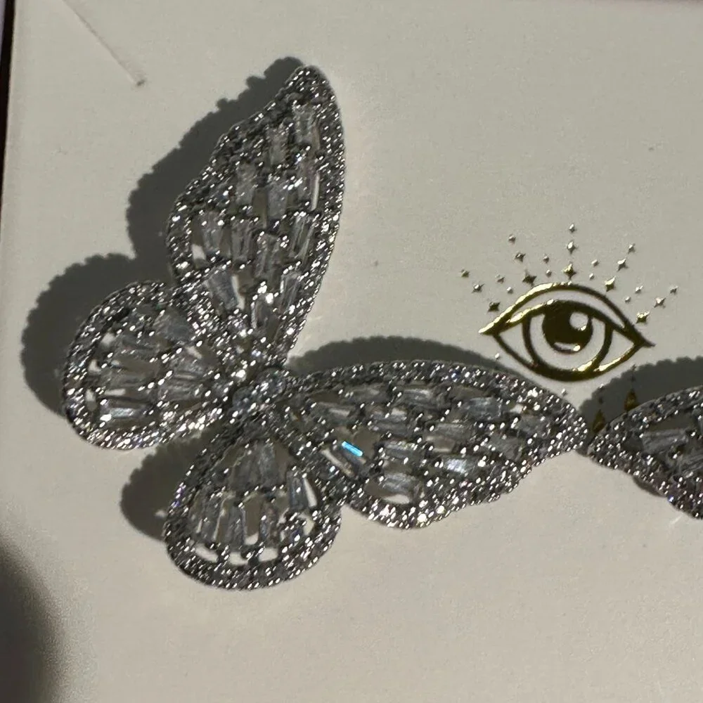✨ Sparkling Butterfly Earrings ✨